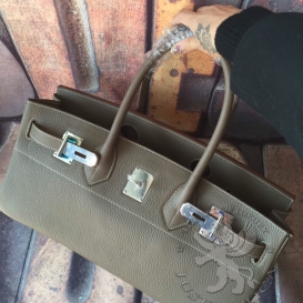 Hermes Birkin Togo Shoulder 42cm Grey