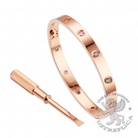 CARTIER Bracelet Love multi gemstone