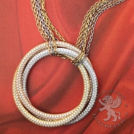 CARTIER Necklace Trinity 3 Golds 534D