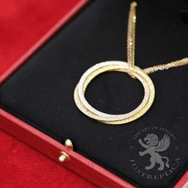 CARTIER Necklace Trinity 3 Golds 534D