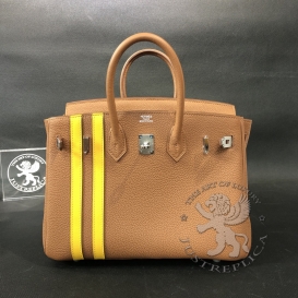 Hermes Birkin Officer 25cm Togo Gold (37) Jaune Ambre (9D)