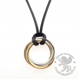 CARTIER Necklace Trinity 3 Golds 48D