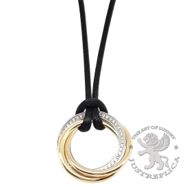 CARTIER Necklace Trinity 3 Golds 48D