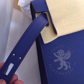 Hermes Kelly Epsom 28cm Blue electric