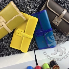 Hermes Jige Clutch Lizard Swift Combo MS