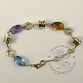 Bulgari Bracelet B.Zero1 3 motifs  3 Gemstones 84D