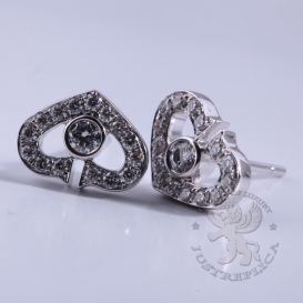 CARTIER Earrings Symbols C Heart Of Cartier