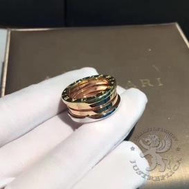 Bulgari Ring B.zero1 three-band 3 golds