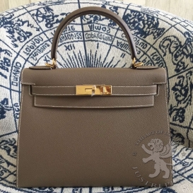 Hermes Kelly Epsom 28cm Etoupe PHS