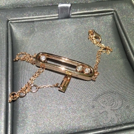 Messika Move Bracelet 2 Chains 3 diamonds