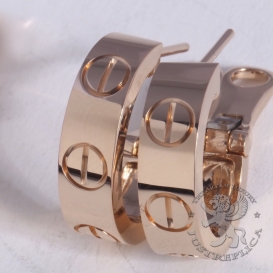 CARTIER Earrings Love Gold