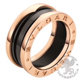 Bulgari Ring B.zero1 two-band black