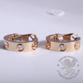 CARTIER Earrings Love 2D