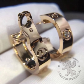 CARTIER Earrings Love 2D