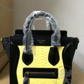Celine Luggage Nano 20cm Python