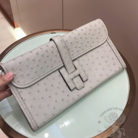 Hermes Jige Clutch Ostrich 