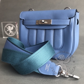 Hermes Berline 20cm Swift Ciel 7G