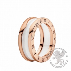 Bulgari Ring B.zero1 two-band white