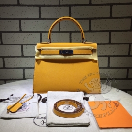 Hermes Kelly Epsom 28cm Jaune d'or