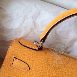 Hermes Kelly Epsom 28cm Jaune d'or Sellier