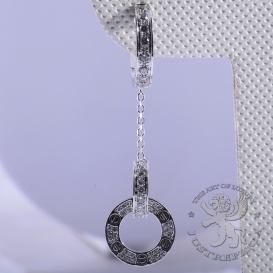 CARTIER Earrings Love Dangle pave Diamonds