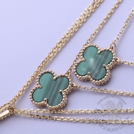 Van Cleef & Arpels Necklace Vintage Alhambra Malachite