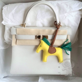 Hermes Kelly Togo 28cm White