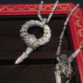 Bulgari Necklace Serpenti large snake pave Diamonds