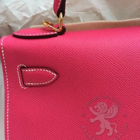 Hermes Kelly Epsom 28cm Rose Tyrien
