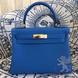 Hermes Kelly Togo 28cm Mykonos 7Q