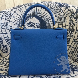 Hermes Kelly Togo 28cm Mykonos 7Q