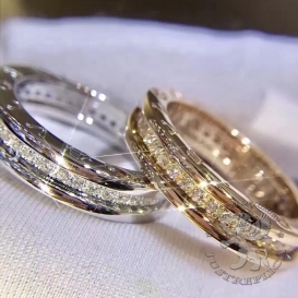 Bulgari Ring B.Zero1 one-band pave Diamonds