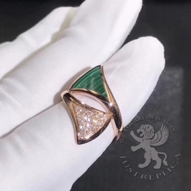 Bulgari Ring Divas Dream Malachite 18D