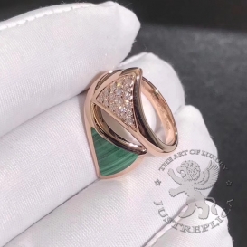 Bulgari Ring Divas Dream Malachite 18D