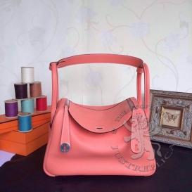 Hermes Lindy Togo 30cm Coral