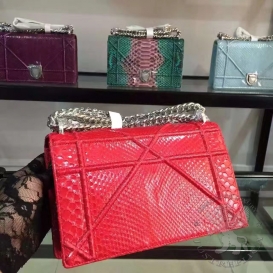 Dior Diorama 25cm Python Red