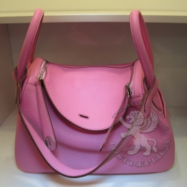Hermes Lindy Togo 30cm Pink
