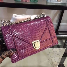 Dior Diorama 25cm Python Violet