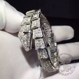 Bulgari Bracelet Serpenti one-coil full pave Diamonds