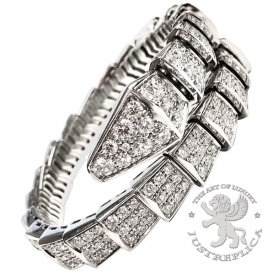 Bulgari Bracelet Serpenti one-coil full pave Diamonds