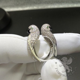 CARTIER Ring Les Oiseaux Liberes pave Diamonds
