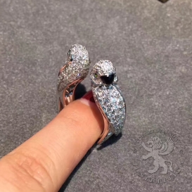 CARTIER Ring Les Oiseaux Liberes pave Diamonds