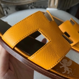 Hermes Slippers Epsom Soleil
