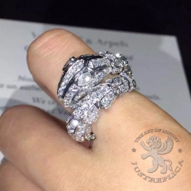 Bulgari Ring Serpenti full pave Diamonds