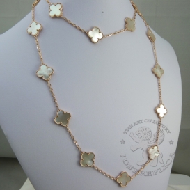 Van Cleef & Arpels Necklace Alhambra Mother-Of-Pearl 20 motifs