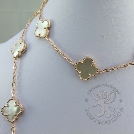 Van Cleef & Arpels Necklace Alhambra Mother-Of-Pearl 20 motifs