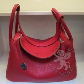 Hermes Lindy Togo 30cm Red