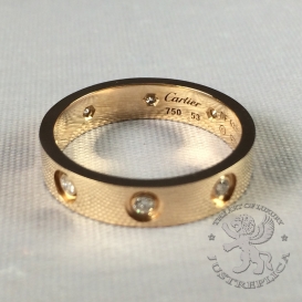 CARTIER Ring Love wedding band 8D