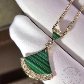 Bulgari Diva Necklace Malachite and Diamonds