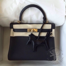 Hermes Kelly Togo 28cm Black